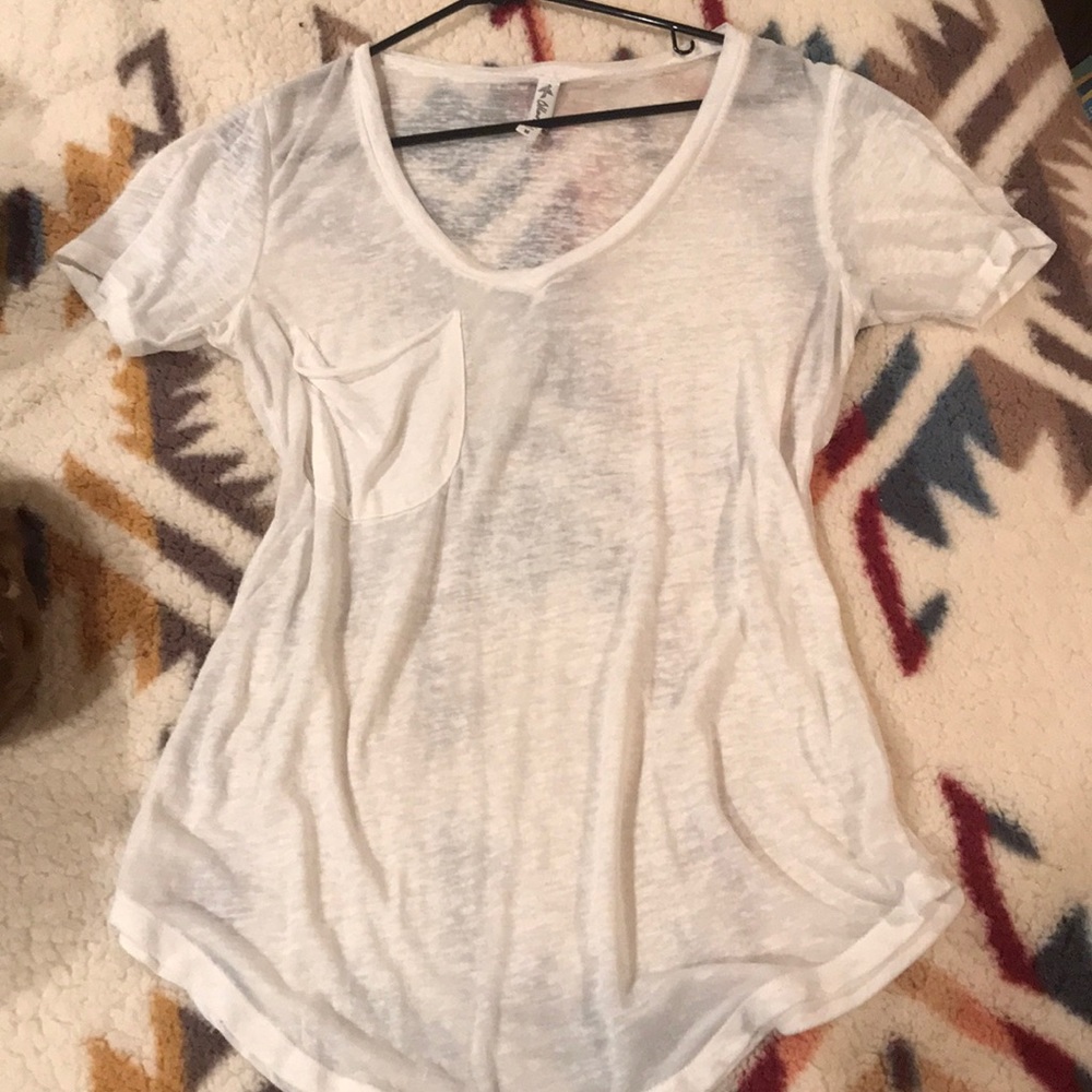 See thru white top
